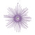 Vickerman M184586 - 6.5 inch Lavender Glitter Snowflake Christmas Ornament - 6 Pack