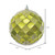 Vickerman MC190573D - 4.75 inch Lime Glitter Ball Christmas Ornament - 3 Pack