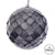 Vickerman MC190587D - 4.75 inch Pewter Glitter Ball Christmas Ornament - 3 Pack
