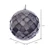 Vickerman MC190587D - 4.75 inch Pewter Glitter Ball Christmas Ornament - 3 Pack