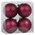 Vickerman N170621D 4" Berry Red Matte Glit Swirl Ball 4/Bx