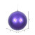 Vickerman N170666D 4" Purple Matt Glitter Swirl Ball 4/Bx