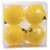 Vickerman N170678D 4" Yellow Matt Glitter Swirl Ball 4/Bx