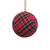 Vickerman MC210903 - 4+7 inch Plaid Mixed Christmas Ornament - 4 Pack