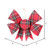 Vickerman MC211903 7" Red Plaid Christmas Ornament Bow