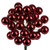 Vickerman N180103 1" x 24pc Red Shiny Ball Pick 2/Pk 