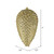Vickerman N187238D 7" Champagne Matte Glitter Pinecone 4/Bg