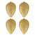 Vickerman N187238D - 7" Champagne Matte Glitter Pinecone Ornament - 4 Pack