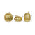 Vickerman MC225708 8" Gold Pumpkins Assorted Set of 3