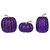 Vickerman MC225766 - 8 inch Purple Pumpkin Decor - Set of 3