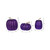 Vickerman MC225766 8" Purple Pumpkins Assorted Set of 3