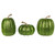 Vickerman MC225773 - 8 inch Lime Pumpkin Decor - Set of 3