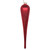 Vickerman MT195003D 11" Red Glitter Drop Ornament 3/Bag