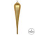 Vickerman MT195008D 11" Gold Glitter Drop Ornament 3/Bag