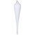 Vickerman MT195011D 11" White Glitter Drop Ornament 3/Bag