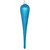  Vickerman MT195012D 11" Turquoise Glitter Drop Ornament 3/Bg 