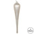 Vickerman MT195038D 11" Champagne Glitter Drop Ornament 3/Bg