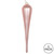  Vickerman MT195058D 11" Rose Gold Glitter Drop Ornament 3/Bg 