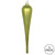 Vickerman MT195073D - 11 inch Lime Glitter Teardrop Christmas Ornament - 3 Pack