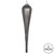 Vickerman MT195087D 11" Pewter Glitter Drop Ornament 3/Bag