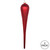 Vickerman MT195103D 15.75" Red Glitter Drop Ornament 2/Bag