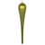 Vickerman MT195173D 15.75" Lime Glitter Drop Ornament 2/Bag