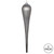 Vickerman MT195187D 15.75" Pewter Glitter Drop Ornament 2/Bg