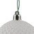 Vickerman N188411D 2.75" White Durian Glitter Ball 12/Bag