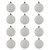 Vickerman N188411D - 2.75 inch White Glitter Ball Christmas Ornament - 12 Pack