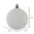  Vickerman N188411D 2.75" White Durian Glitter Ball 12/Bag 