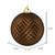 Vickerman N188475D - 2.75 inch Chocolate Glitter Ball Christmas Ornament - 12 Pack