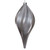 Vickerman N189687DCV - 12 inch Pewter Candy Teardrop Outdoor Christmas Ornament