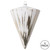 Vickerman MT202638 6" Champagne Brushed Cone Ornament 4/Bag