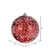 Vickerman N190103D - 4 inch Red Glitter Ball Christmas Ornament - 6 Pack