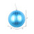 Vickerman MT211512D - 4 inch Turquoise Glitter Ball Christmas Ornament - 4 Pack