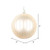 Vickerman MT211538D 4" Champagne Matte Glitter Ball Orn 4/bg
