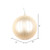 Vickerman MT211738D 5" Champagne Matte Glitter Ball Orn 4/bg