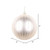 Vickerman MT211743D 5" Oat Matte Glitter Ball Ornament 4/bag