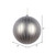 Vickerman MT211787D - 5 inch Pewter Glitter Ball Christmas Ornament - 4 Pack