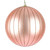Vickerman MT211958D - 6 inch Rose Gold Glitter Ball Christmas Ornament - 2 Pack