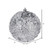 Vickerman N190407D - 8 inch Silver Glitter Ball Christmas Ornament