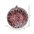 Vickerman N190465D 8" Burgundy Glitter Hail Ball