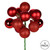Vickerman N192503 12" Red Ball Ornament Pick 4/Bg