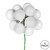 Vickerman N192511 - 12 inch White 4-Finish Ball Christmas Ornament - 4 Pack