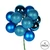 Vickerman N192512 - 12 inch Turquoise 4-Finish Ball Christmas Ornament - 4 Pack
