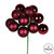 Vickerman N192519 12" Wine Ball Ornament Pick 4/Bg