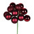 Vickerman N192519 12" Wine Ball Ornament Pick 4/Bg