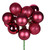 Vickerman N192521 - 12 inch Berry Red 4-Finish Ball Christmas Ornament - 4 Pack