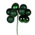 Vickerman N192524 12" Emerald Ball Ornament Pick 4/Bg