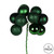 Vickerman N192524 - 12 inch Emerald 4-Finish Ball Christmas Ornament - 4 Pack